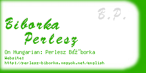 biborka perlesz business card